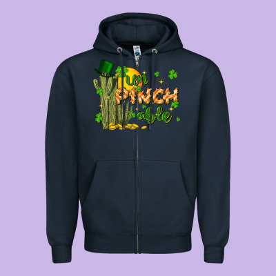 Un Pinch Able Zipper Hoodie Designed By Fadigitalartstudio