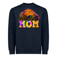 Navy basketball mom Heavyweight Sweatshirt - OliviaCreatesArt