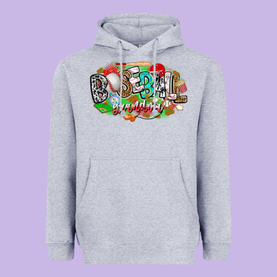 Baseball Grandma Heavyweight Hoodie Designed By Cowhidedigitalart