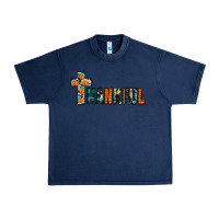 Navy thankful Urban Heavy Tee - JahusDesignShop
