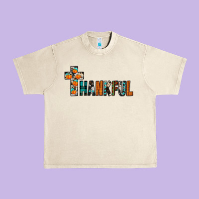Thankful Urban Heavy Tee Designed By Jahusdesignshop