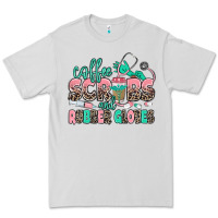 Dove Grey coffee scrubs and rubber gloves Premium Tee - MaliasSmallBusiness