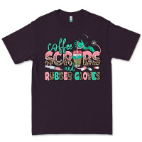 Plum coffee scrubs and rubber gloves Premium Tee - MaliasSmallBusiness