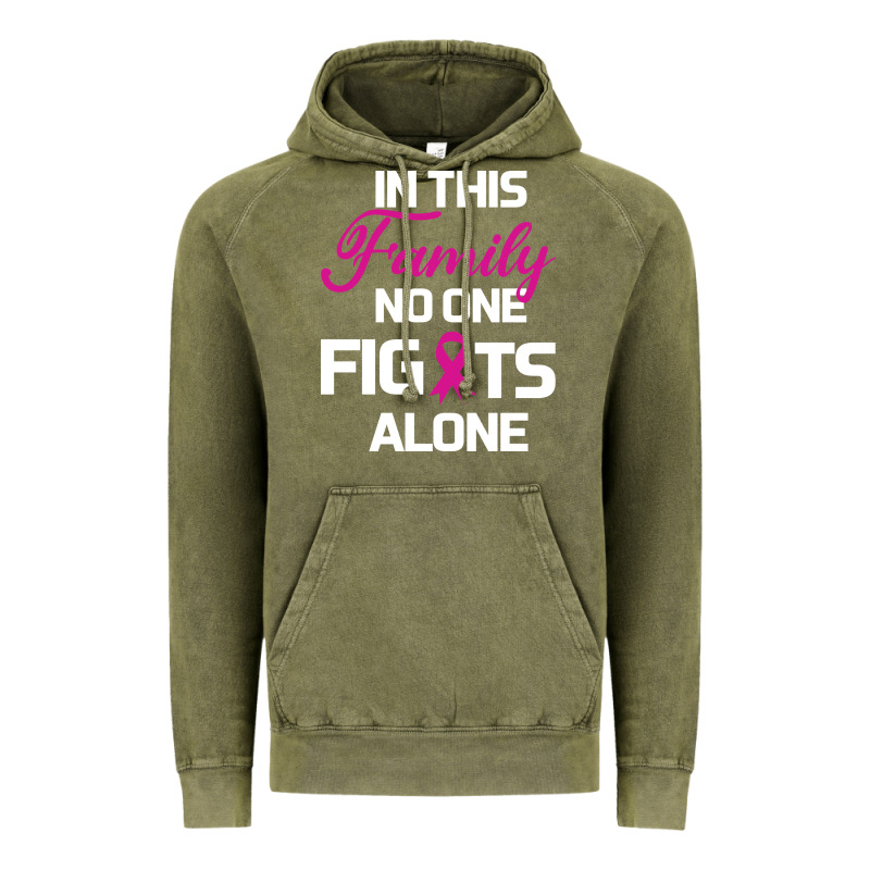 In This Family No One Fights Alone Cancer Survivor Vintage Hoodie by Bettercallsaul | Teevron