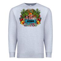 Heather Grey Summer Premium Sweatshirt - CowhideDigitalArt