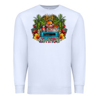White Summer Premium Sweatshirt - CowhideDigitalArt