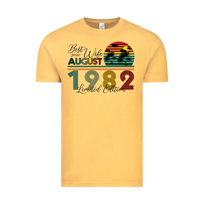 Best Wife Since August 1982 Limited Edition Vintage Tee by Bettercallsaul | Teevron
