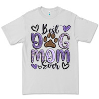 Dove Grey best dog mom ever Premium Tee - MaliasSmallBusiness
