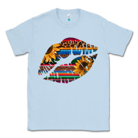 Dusty Blue Aztec Sunflower Lips Classic Tee - Bettercallsaul