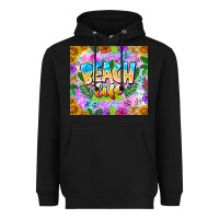 Black Beach Life Heavyweight Hoodie - CowhideDigitalArt