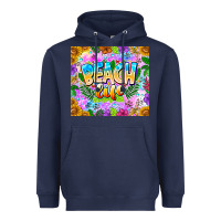 Navy Beach Life Heavyweight Hoodie - CowhideDigitalArt