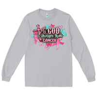 Moon Dust My god is stronger than Cancer Awareness Long Sleeve Tee - HowdyJamesFarm