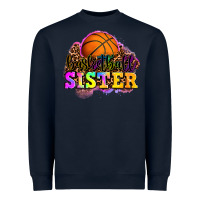 Navy basketball sister Heavyweight Sweatshirt - OliviaCreatesArt
