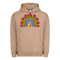 Pigment Burro easter and spring with flowers carrots butterfly and sunflower rainbow Urban Hoodie - Artiststas