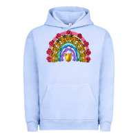 Pigment Grape Ice easter and spring with flowers carrots butterfly and sunflower rainbow Urban Hoodie - Artiststas