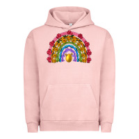 Pigment Salmon easter and spring with flowers carrots butterfly and sunflower rainbow Urban Hoodie - Artiststas