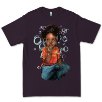 Plum afro black boy Premium Tee - NancyCooperArtShop