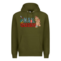 Army Green nail queen bbs Premium Hoodie - BundleAndBundleShop