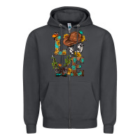 Smoke Western Love with Gun Zipper Hoodie - BundleAndBundleShop