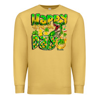 Antique Gold Happy St Patricks Rex Day Premium Sweatshirt - CowhideDigitalArt