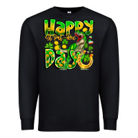 Black Happy St Patricks Rex Day Premium Sweatshirt - CowhideDigitalArt