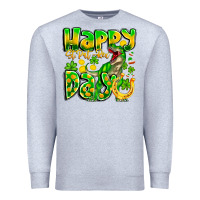 Heather Grey Happy St Patricks Rex Day Premium Sweatshirt - CowhideDigitalArt