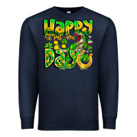 Navy Happy St Patricks Rex Day Premium Sweatshirt - CowhideDigitalArt