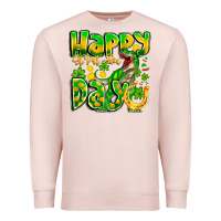 Pale Pink Happy St Patricks Rex Day Premium Sweatshirt - CowhideDigitalArt