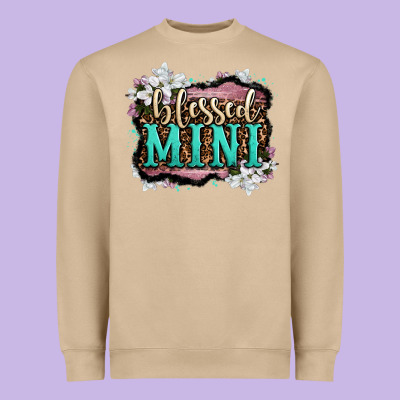 Blessed Mini Heavyweight Sweatshirt Designed By Oliviacreatesart