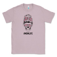 Lilac Pink Flower on Cyan Background Mom Skull Classic Tee - Bettercallsaul