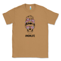 Toasted Coconut Pink Flower on Cyan Background Mom Skull Classic Tee - Bettercallsaul