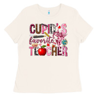 Bone cupids favorite teacher Ladies Tee - NancyCooperArtShop