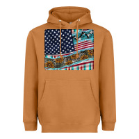 Meerkat American Flag Mouse Pad Heavyweight Hoodie - CowhideDigitalArt