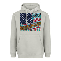 Moon Dust American Flag Mouse Pad Heavyweight Hoodie - CowhideDigitalArt