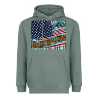 Sage American Flag Mouse Pad Heavyweight Hoodie - CowhideDigitalArt