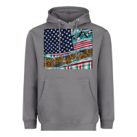 Storm American Flag Mouse Pad Heavyweight Hoodie - CowhideDigitalArt