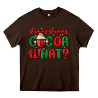 Chocolate Brown shimmy shimmy cocoa what Heavy Core Tee - MaliasSmallBusiness