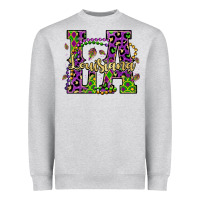 Heather Grey louisiana mardi gras Heavyweight Sweatshirt - OliviaCreatesArt