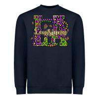 Navy louisiana mardi gras Heavyweight Sweatshirt - OliviaCreatesArt