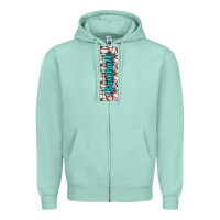 Seafoam softball and baseball pen wraps Zipper Hoodie - BundleAndBundleShop