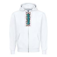 White softball and baseball pen wraps Zipper Hoodie - BundleAndBundleShop