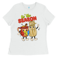 White tis' the season mexican food Ladies Tee - MaliasSmallBusiness