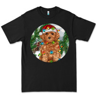 Black Toy Poodle And Farm Premium Tee - RanaPortraitStore
