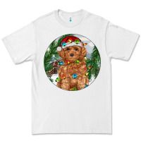 White Toy Poodle And Farm Premium Tee - RanaPortraitStore