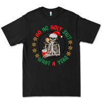 Black ho ho holly shit skeleton santa Premium Tee - MaliasSmallBusiness