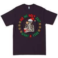 Plum ho ho holly shit skeleton santa Premium Tee - MaliasSmallBusiness