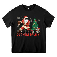 Black out here ballin' Heavy Core Tee - MaliasSmallBusiness
