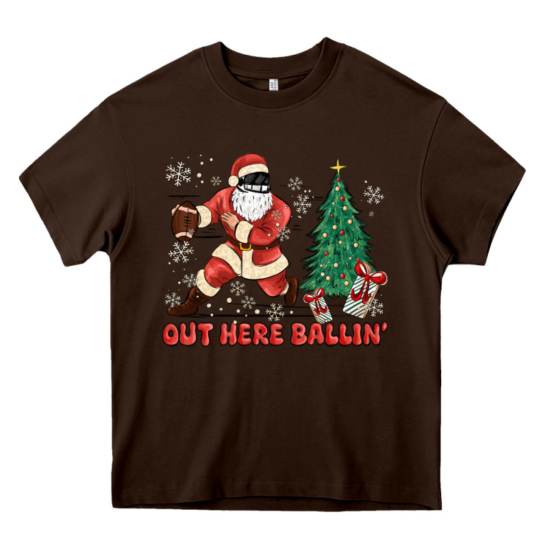 Out Here Ballin' Heavy Core Tee by MaliasSmallBusiness | Teevron