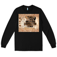 Black black teacher Long Sleeve Tee - TumblerDesignByShophia