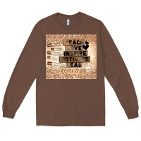 Chestnut black teacher Long Sleeve Tee - TumblerDesignByShophia